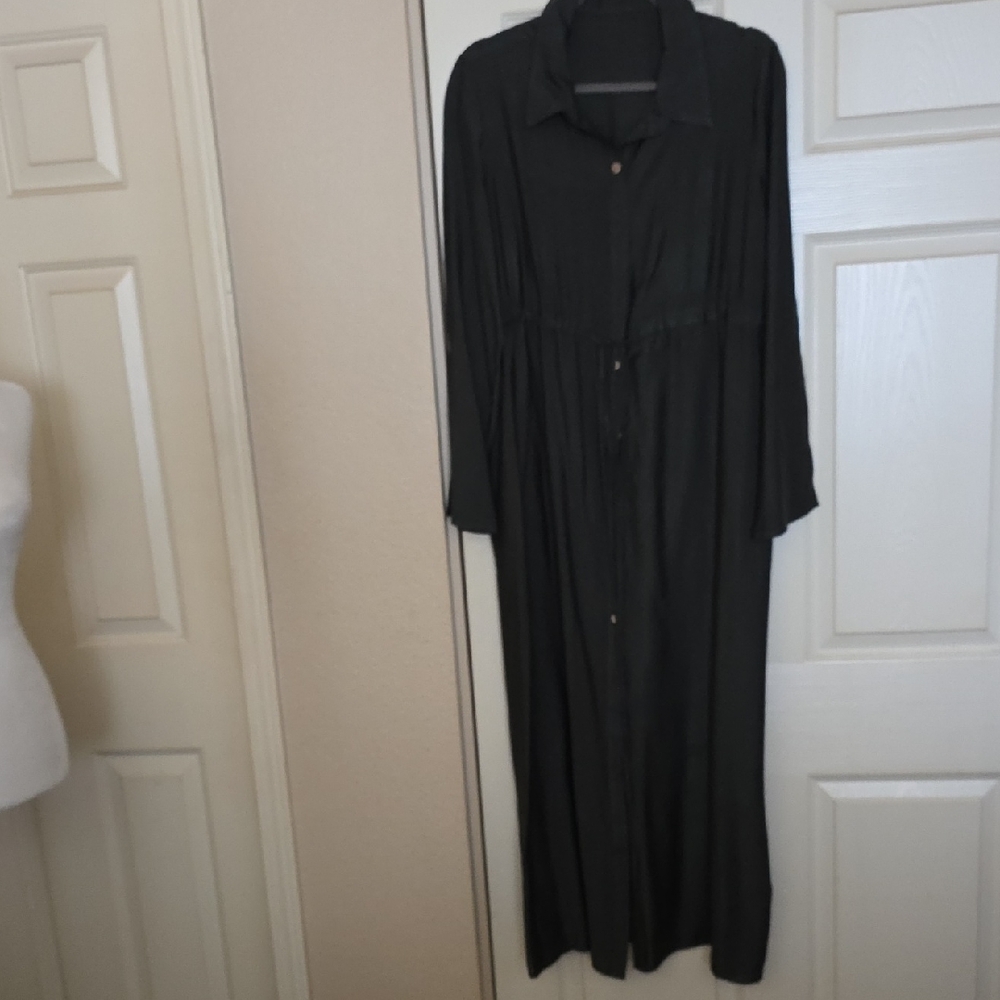 Olive Green Elegant Maxi Dress